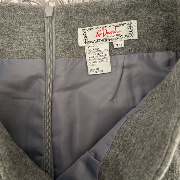 Vintage Lee David Ltd Collection Wool Pencil Skirt - Picture 10 of 11